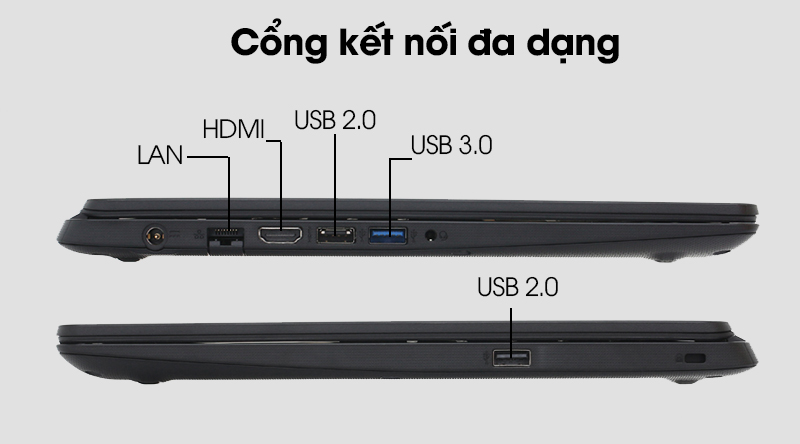 Laptop Acer Aspire 3 A315 54K 30FK i3 7020U/4GB/1TB/Win10 (NX.HEESV.003)