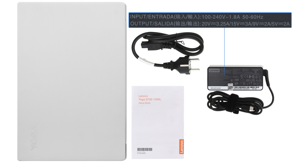 Bộ sản phẩm gồm: Sách hướng dẫn, Thùng máy, Sạc Laptop Lenovo