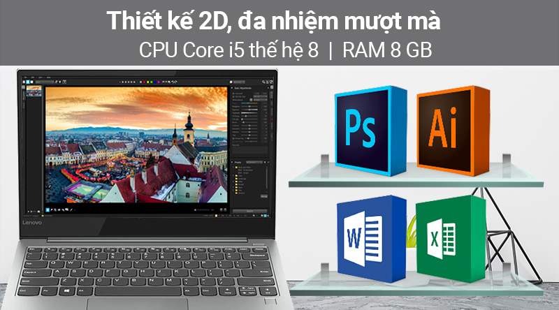 Laptop Lenovo YOGA S730 13IWL i5 8265U/8GB/512GB/Win10 (81J0008SVN)