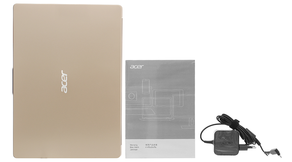 Bộ sản phẩm gồm: Sách hướng dẫn, Thùng máy, Sạc Laptop Acer