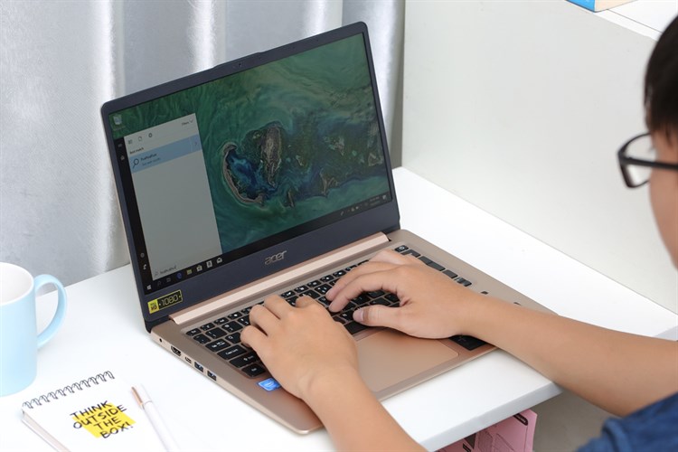 Laptop Acer Swift SF114 32 P8TS N5000/4GB/64GB/Win10 (NX.GXQSV.001) Màu Vàng