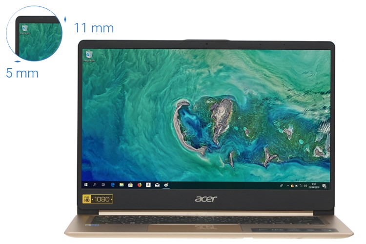 Laptop Acer Swift SF114 32 P8TS N5000/4GB/64GB/Win10 (NX.GXQSV.001) Màu Vàng