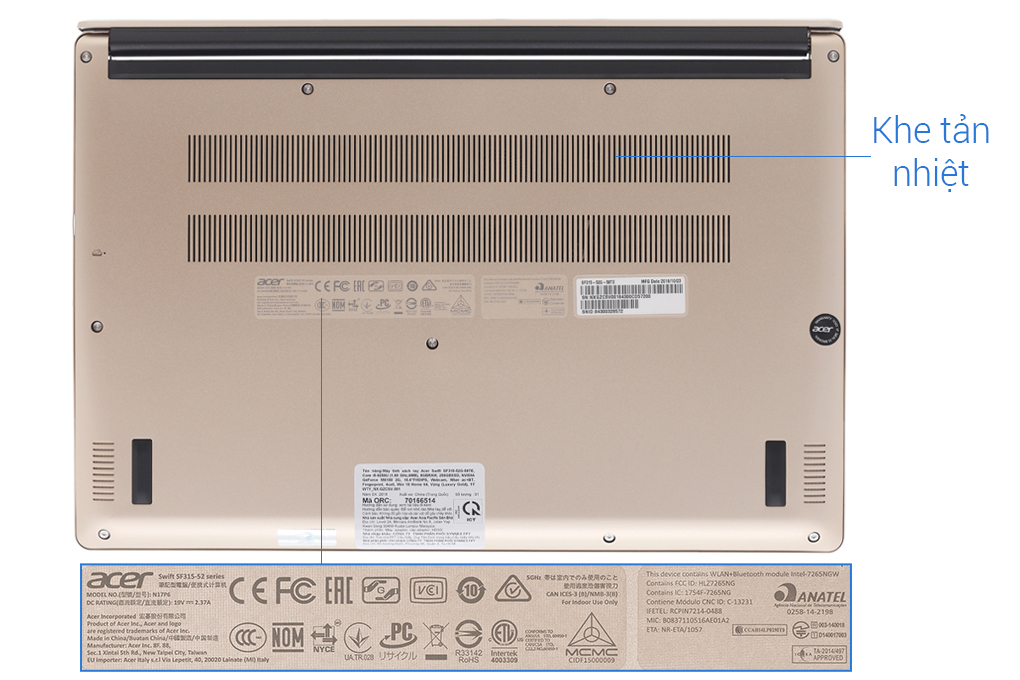 Laptop Acer Swift 3 SF315 52 38YQ i3 8130U/4GB/1TB/Win10 (NX.GZBSV.003) - 12
