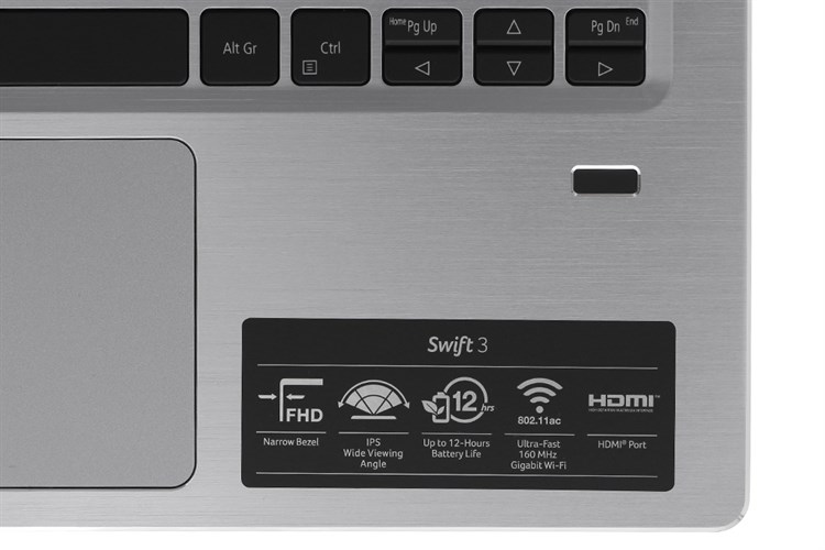 Laptop Acer Swift 3 SF314 56 50AZ  i5 8265U/8GB/256GB/Win10(NX.H4CSV.008) Màu Bạc