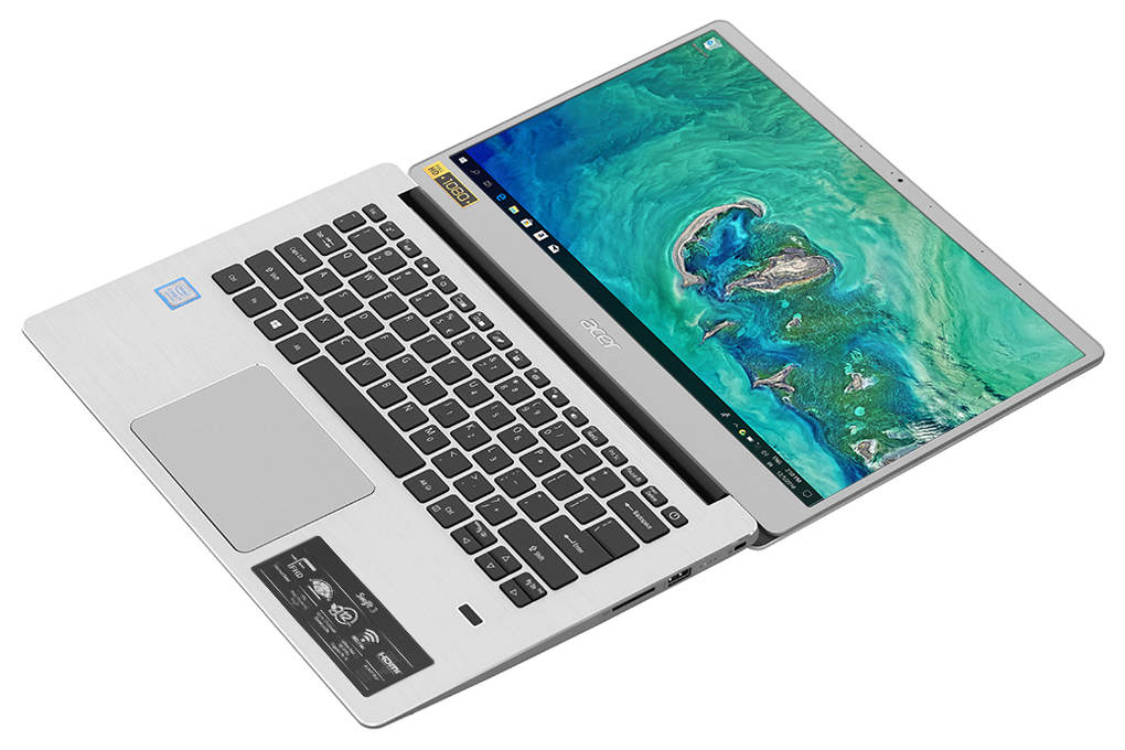 Laptop Acer Swift 3 SF314 56 596E i5 8265U/4GB/256GB/Win10 (NX.H4CSV.006) Màu Bạc