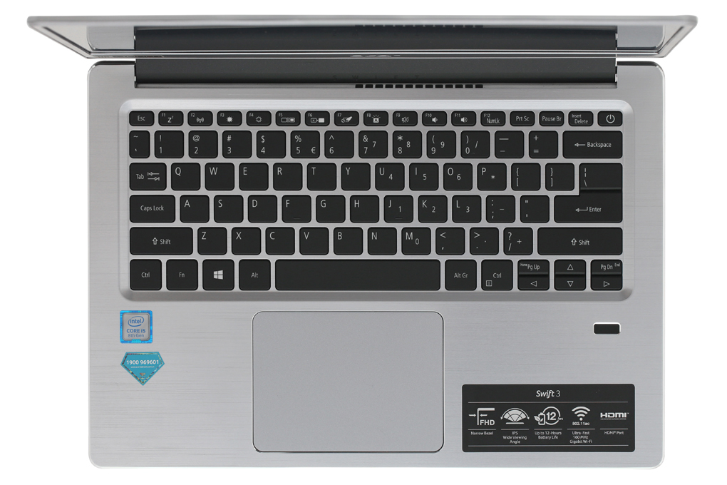 Laptop Acer Swift 3 SF314 56 596E i5 8265U/4GB/256GB/Win10 (NX.H4CSV.006) Màu Bạc