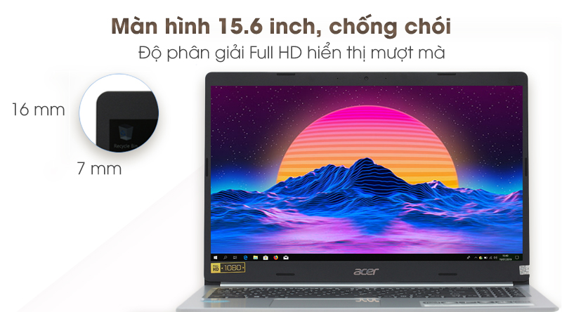 Laptop Acer Aspire A515 54 59KT i5 8265U/4GB/1TB/Win10 (NX.HFNSV.009)