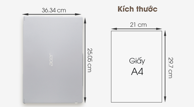 Laptop Acer Aspire A515 54 59KT i5 8265U/4GB/1TB/Win10 (NX.HFNSV.009)