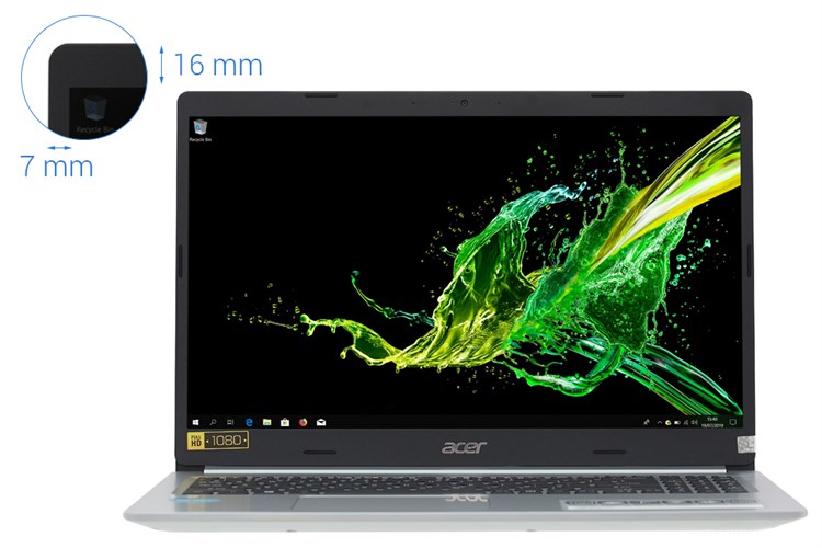 Laptop Acer Aspire A515 54 59KT i5 8265U/4GB/1TB/Win10 (NX.HFNSV.009) Màu Bạc
