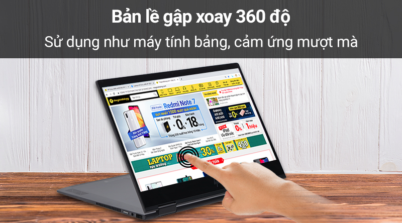 Laptop HP Envy x360 ar0071AU R5 3500U/8GB/256GB/Touch/Win10 (6ZF30PA)