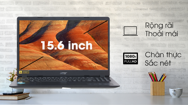 Laptop Acer Aspire A315 54 558R i5 8265U/4GB/1TB/Win10 (NX.HEFSV.005)