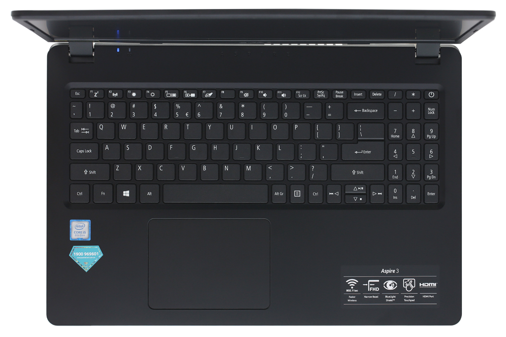 Laptop Acer Aspire A315 54 558R i5 8265U/4GB/1TB/Win10 (NX.HEFSV.005) Màu Đen