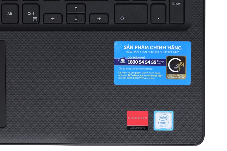 Laptop Dell Vostro 3580 i5 8265U/4GB/1TB/2GB AMD520/Win10 (P75F010V80I) Màu Đen