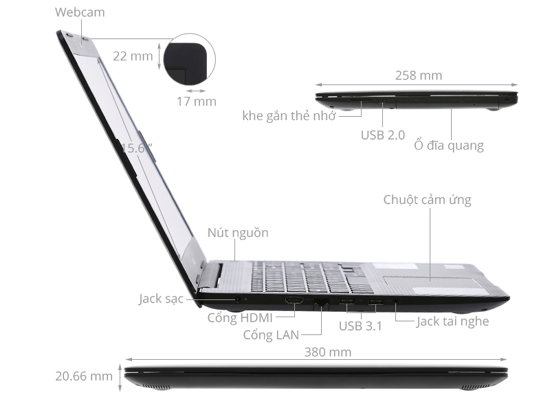 Dell Inspiron N3580 i5 8265U/4GB/1TB/Win10 (P75F106N80I)