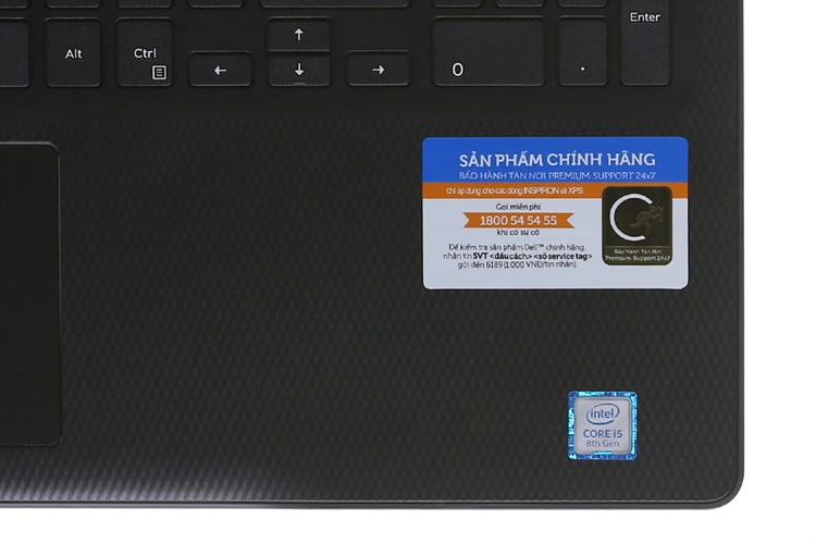 Laptop Dell Inspiron N3580 i5 8265U/4GB/1TB/Win10 (P75F106N80I) Màu Đen