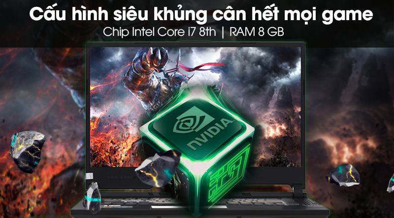 Laptop Asus Gaming ROG Strix G531 i7 9750H/8GB/512GB/120Hz/6GB RTX2060/Win10 (VAL218T)