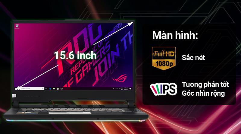 Laptop Asus Gaming ROG Strix G531 i7 9750H/8GB/512GB/120Hz/6GB RTX2060/Win10 (VAL218T)