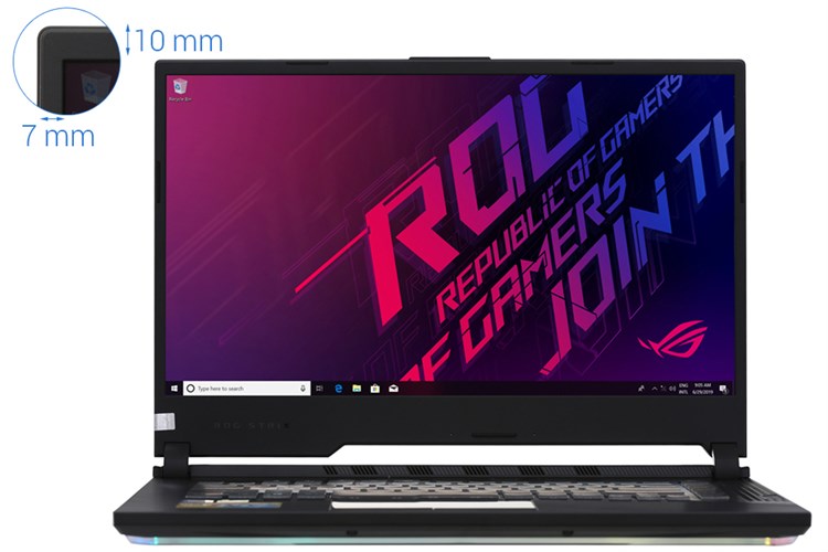 Laptop Asus Gaming ROG Strix G531 i7 9750H/8GB/512GB/120Hz/6GB RTX2060/Win10 (VAL218T) Màu Đen