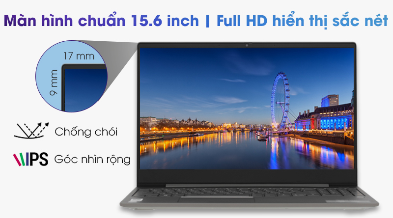Laptop Lenovo Ideapad S540 15IWL i5 (81NE009FVN) - Màn hình Full HD