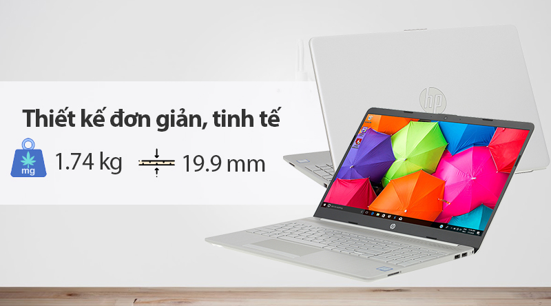 HP 15s du0054TU gọn gàng, tinh tế