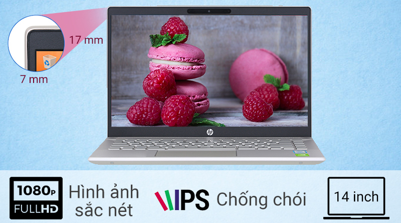 Laptop HP Pavilion 14 ce2100TX i5 8265U/8GB+16GB/1TB/2GB MX130/Win10 (7YA48PA)