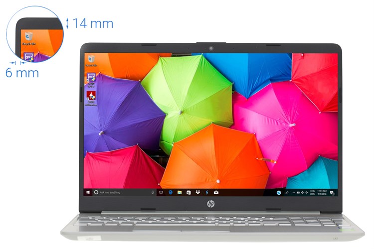 Laptop HP 15s du0042TX i3 7020U/4GB/1TB/2GB MX110/Win10 (6ZF75PA) Màu Bạc