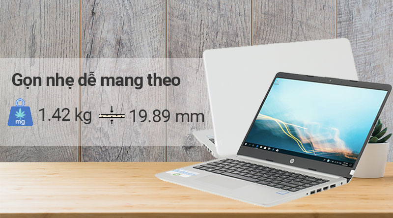 Laptop HP 348 G5 được có thiết kế gọn nhẹ, dễ dàng mang theo