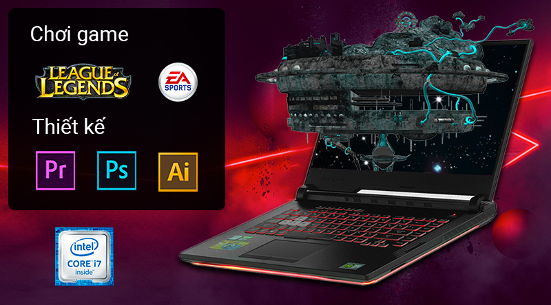 Laptop Asus Gaming ROG Strix G531GD i7 9750H/8GB/512GB/4GB GTX1050/Win10 (AL034T)