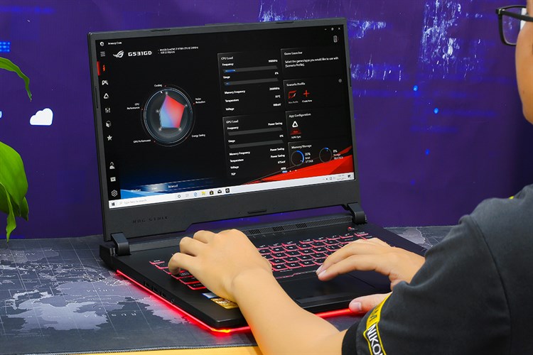 Laptop Asus Gaming ROG Strix G531GD i7 9750H/8GB/512GB/4GB GTX1050/Win10 (AL034T) Màu Đen