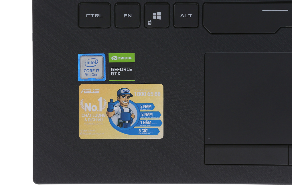 Laptop Asus Gaming ROG Strix G531GD i7 9750H/8GB/512GB/4GB GTX1050/Win10 (AL034T) Màu Đen
