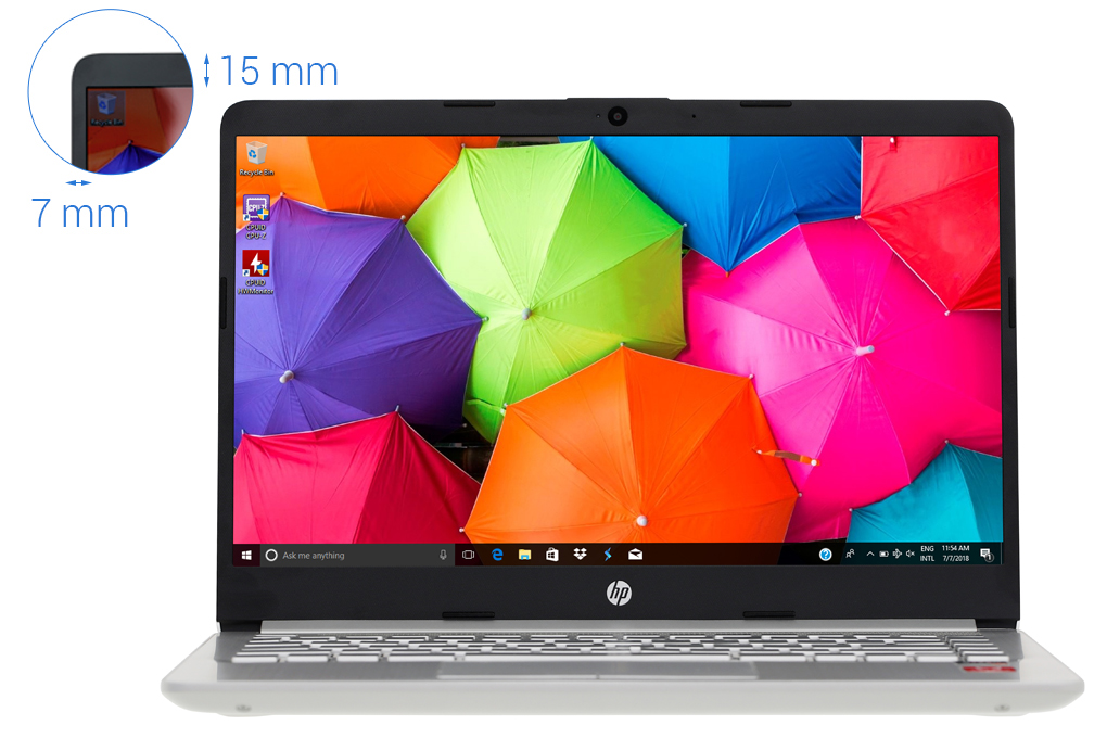Laptop HP 14s dk0097au R3 3200U/4GB/1TB/Win10 (7VH92PA) Màu Bạc