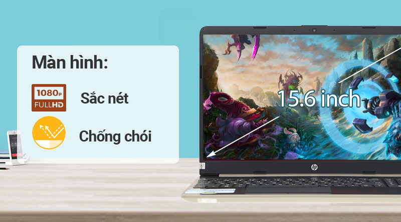 Laptop HP 15s du0070TX i5 8265U/8GB/1TB/2GB MX130/Win10 (8AG62PA)