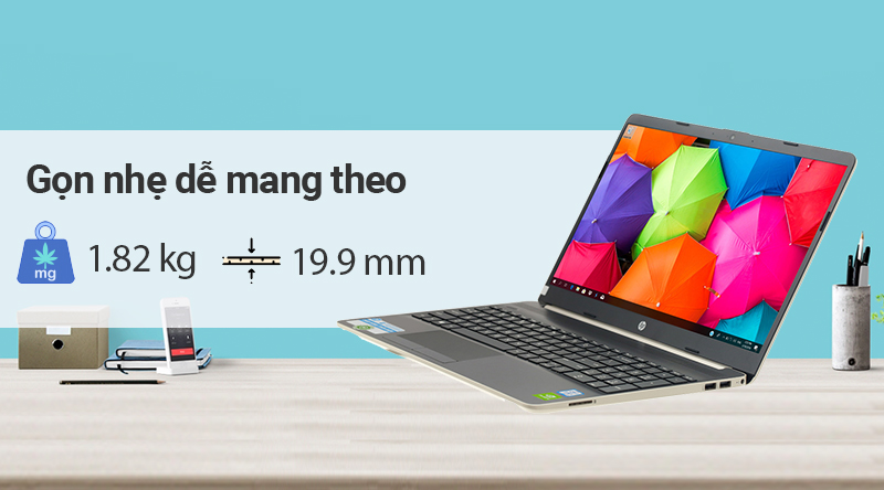 Laptop HP 15s du0070TX i5 (8AG62PA) có thiết kế tinh tế