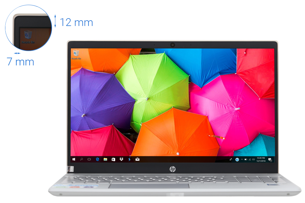 Laptop HP Pavilion 15 cs2044TU i5 8265U/8GB/256GB/Win10 (7YA51PA) Màu Vàng