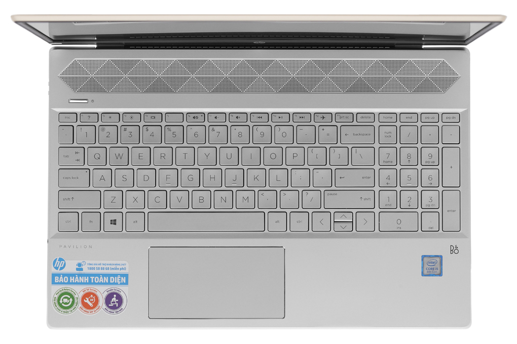 Laptop HP Pavilion 15 cs2044TU i5 8265U/8GB/256GB/Win10 (7YA51PA) Màu Vàng