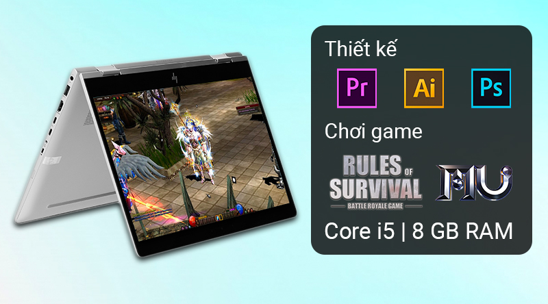 Laptop HP Elitebook X360 830 G6 i5 8265U/8GB/256GB/Pen/Win10 (7QR66PA)