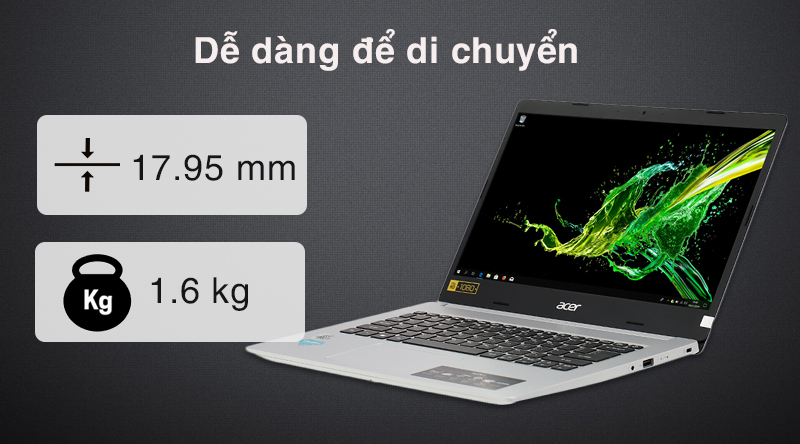 Laptop Acer Aspire A514 52 516K i5 10210U/4GB/256GB/Win10 (NX.HMHSV.002)