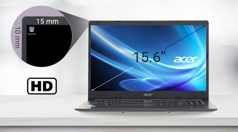 Laptop Acer Aspire A315 34 P3LC N5000/4GB/256GB/Win10 (NX.HE3SV.004)