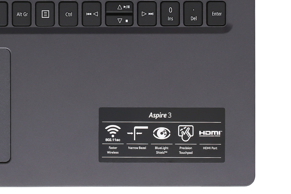 Laptop Acer Aspire A315 34 P3LC N5000/4GB/256GB/Win10 (NX.HE3SV.004) Màu Đen