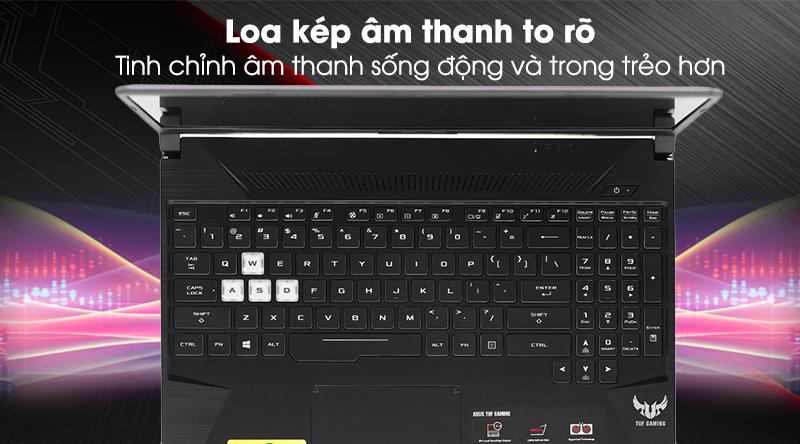 Laptop Asus Gaming TUF FX505D R7 3750H/8GB/512GB/4GB GTX1650/Win10 (AL003T)