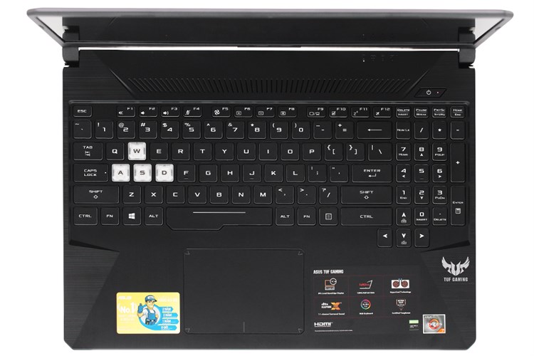 Laptop Asus Gaming TUF FX505D R7 3750H/8GB/512GB/4GB GTX1650/Win10 (AL003T) Màu Xám