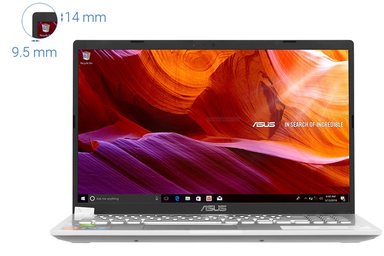 Laptop Asus VivoBook X509FJ i5 8265U/4GB/512GB/2GB MX230/Win10 (EJ155T) Màu Bạc