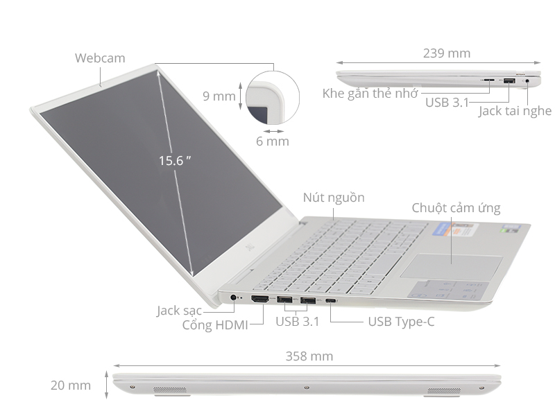 Dell Inspiron 7591 i5 9300H/8GB/256GB/3GB GTX1050/Win10 (N5I5591W)