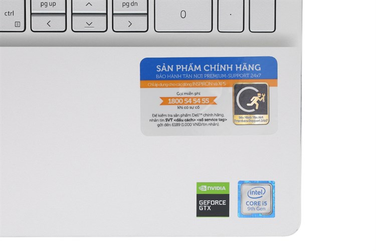 Laptop Dell Inspiron 7591 i5 9300H/8GB/256GB/3GB GTX1050/Win10 (N5I5591W) Màu Bạc