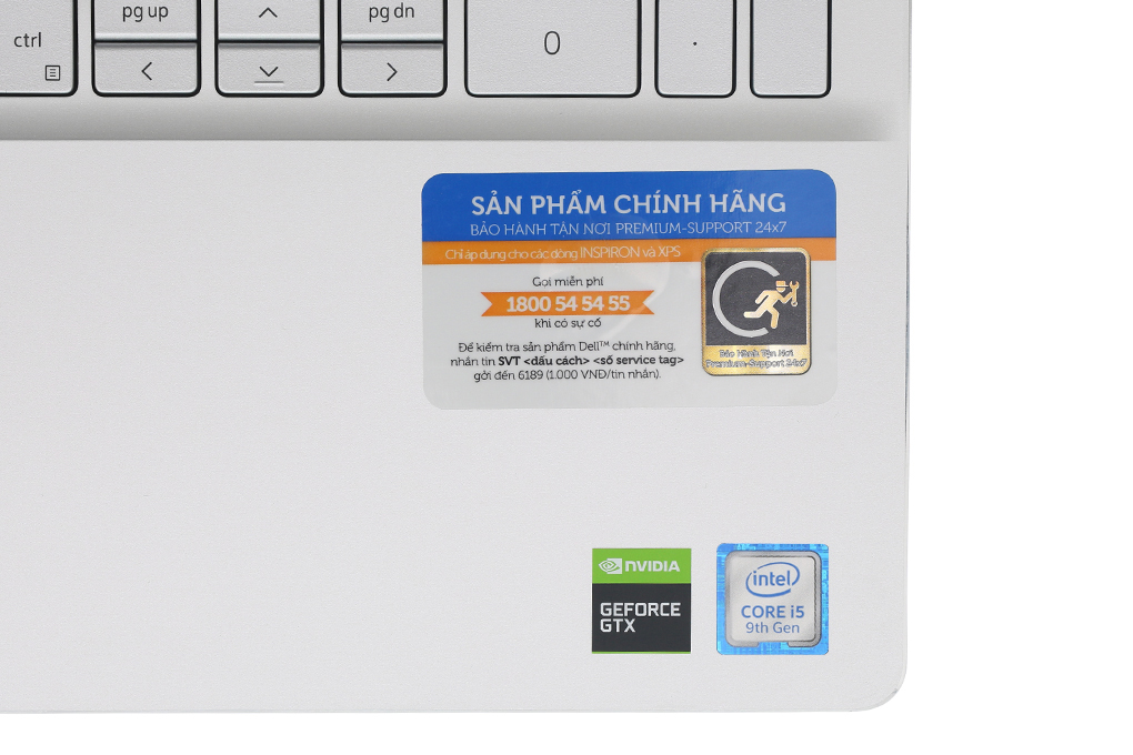 Laptop Dell Inspiron 7591 i5 9300H/8GB/256GB/3GB GTX1050/Win10 (N5I5591W) Màu Bạc
