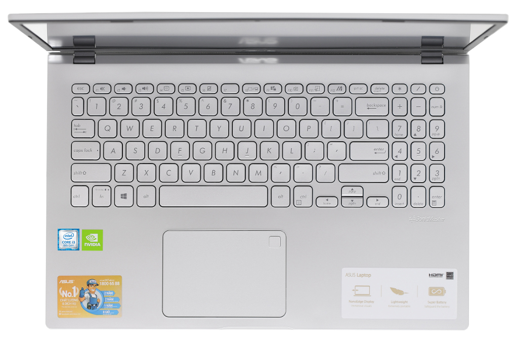 Laptop Asus VivoBook X509FJ i3 8145U/4GB/1TB/2GB MX230/Win10 (EJ227T) - 4