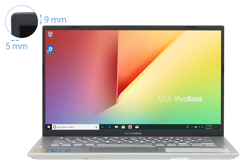 Laptop Asus VivoBook A412FA i3 8145U/4GB/32GB+512GB/Win10 (EK661T) Màu Bạc
