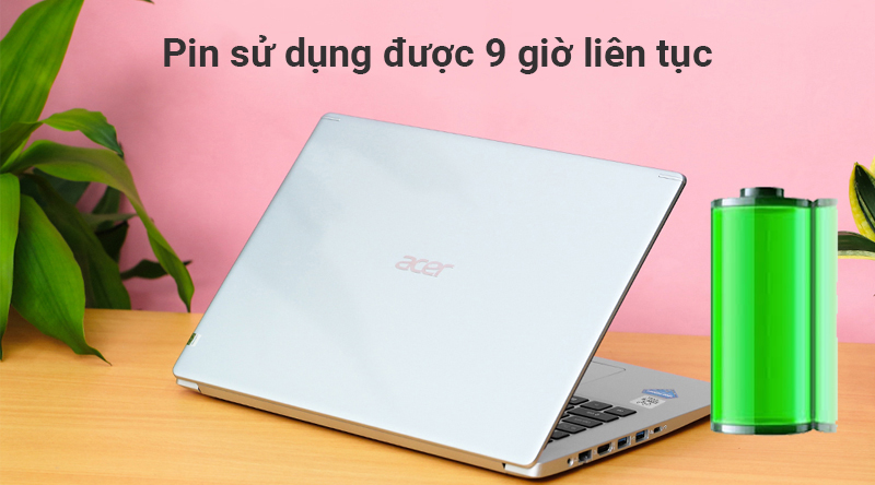 Thời lượng pin lên đến 9 tiếng