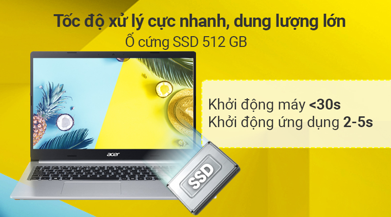 Laptop Acer Aspire A515 54 54EU i5 10210U/8GB/512GB/Win10 (NX.HN3SV.002)