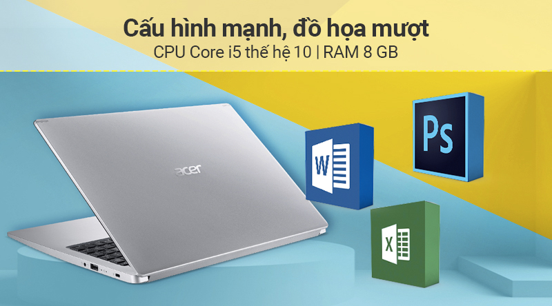 Laptop Acer Aspire A515 54 54EU cấu hình khỏe